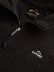 Superdry Black Half Zip Polar Fleece - Image 5 of 5