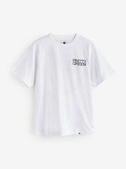 Pretty Green Vinyl White T-Shirt - Imagen 1 de 1
