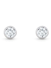 Beaverbrooks Sterling Silver Cubic Zirconia Stud Earrings - Image 1 of 4
