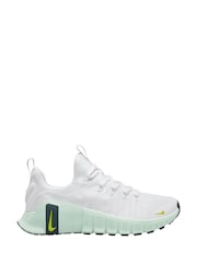 Nike White/Aqua Free Metcon 6 Training Trainers - Image 1 of 4