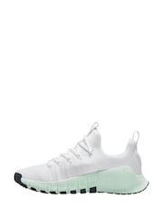 Nike White/Aqua Free Metcon 6 Training Trainers - Image 2 of 4