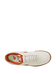 Nike Orange/White Court Vision Low Trainers - Image 3 of 4