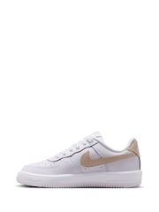 Weiß/Natur - Nike Junior Air Force 1 Lace Trainers - Bild 2 von 10