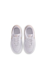 Weiß/Natur - Nike Junior Air Force 1 Lace Trainers - Bild 7 von 10