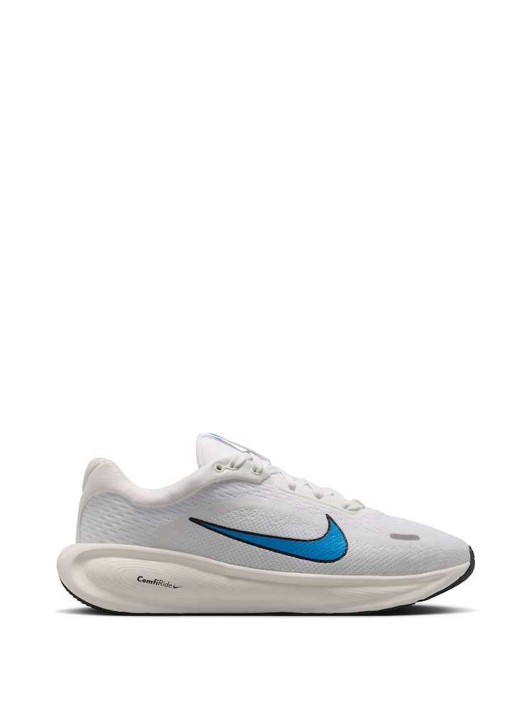 Nike White/Blue Youth Stellar Ride Trainers - Image 1 of 10
