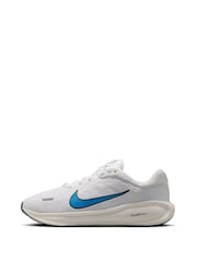 Nike White/Blue Youth Stellar Ride Trainers - Image 3 of 10