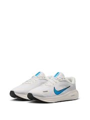 Nike White/Blue Youth Stellar Ride Trainers - Image 5 of 10