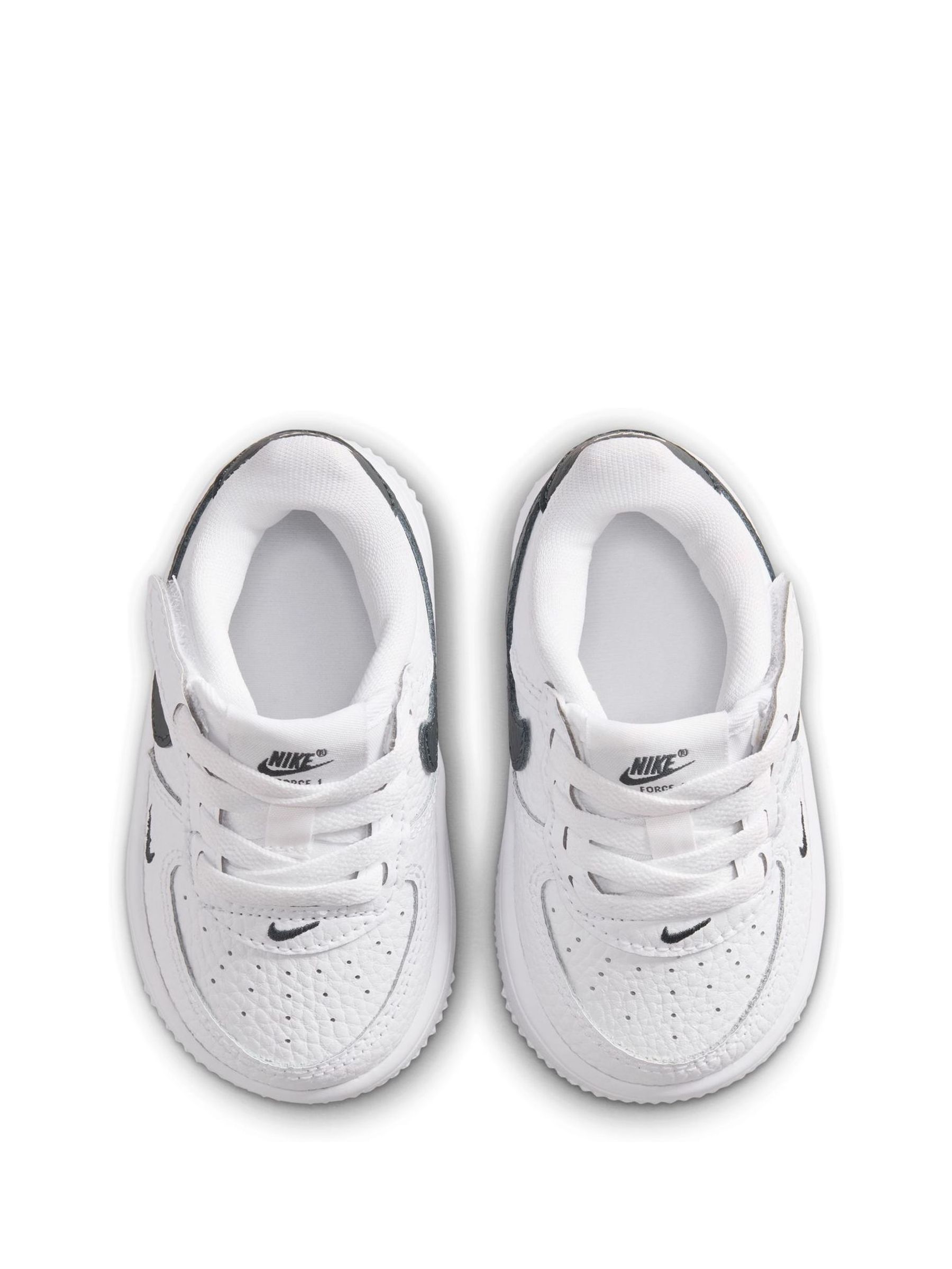 Buy Nike White/Dark Green Infant Air Force 1 Easy On Trainers from