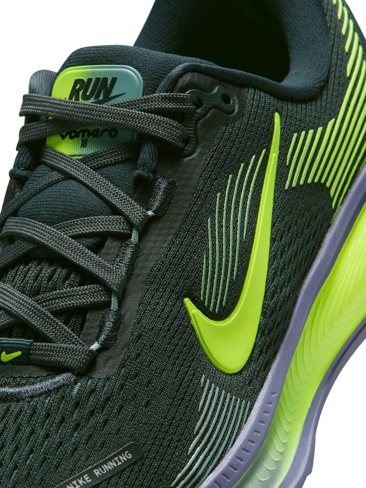 Nike Seaweed Green and Volt Vomero 18 Road Running Trainers - Image 8 of 8 Nike Seaweed Green and Volt Vomero 18 Road Running Trainers - Image 8 of 8