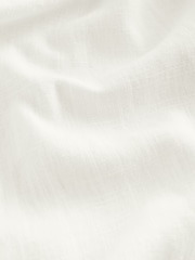 White Tie Waist Linen Blend Culottes - Image 7 of 8