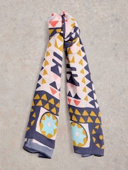 White Stuff Multi Sundance Mosaic Square Scarf - Image 1 of 3