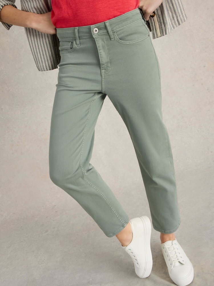 White Stuff Green Blake Straight Crop Jeans - Image 2 of 6 White Stuff Green Blake Straight Crop Jeans - Image 2 of 6