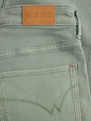 White Stuff Green Blake Straight Crop Jeans - Image 6 of 6
