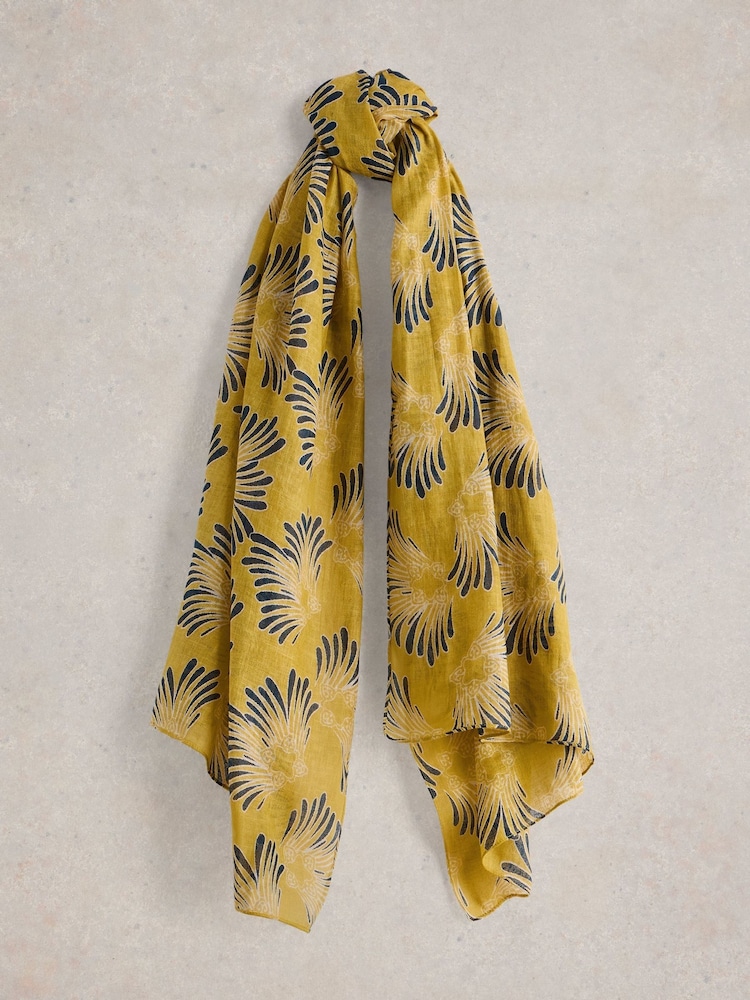 White Stuff Yellow Sundance Floral Printed Scarf - Image 1 of 3 White Stuff Yellow Sundance Floral Printed Scarf - Image 1 of 3