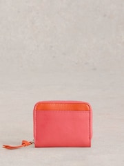 White Stuff Pink Cerys Zip Around Purse - Image 1 of 2