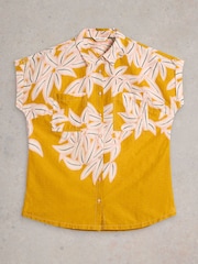 White Stuff Yellow Ellie 100% Organic Cotton Shirt - Image 5 of 6