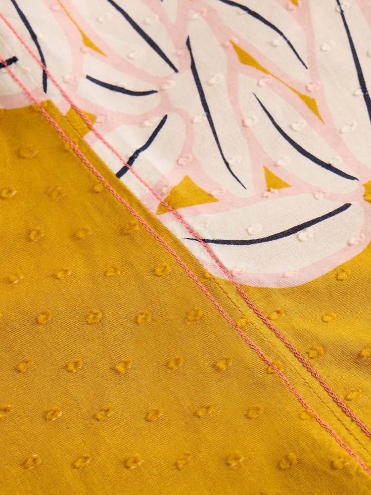 White Stuff Yellow Ellie 100% Organic Cotton Shirt - Image 6 of 6