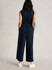 White Stuff Blue Betty Wide Leg Jumpsuit - Image 2 of 6