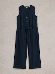 White Stuff Blue Betty Wide Leg Jumpsuit - Image 5 of 6