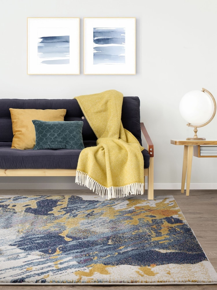 Asiatic Rugs Blue Nova Sonic Abstract Rug - Image 1 of 6