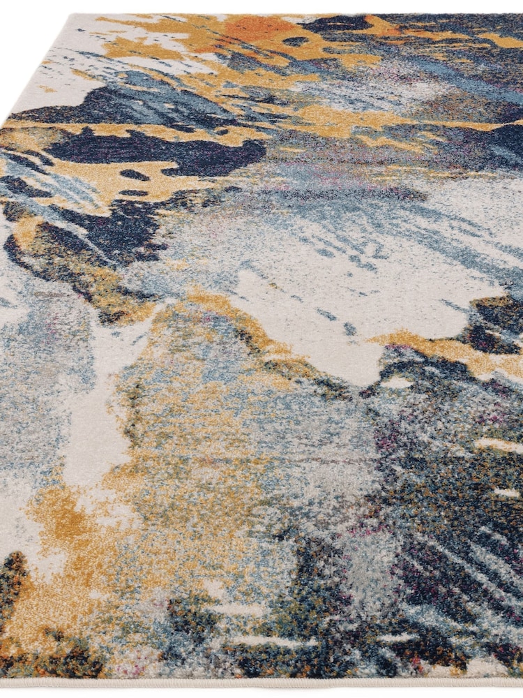 Asiatic Rugs Blue Nova Sonic Abstract Rug - Image 8 of 8 Asiatic Rugs Blue Nova Sonic Abstract Rug - Image 8 of 8