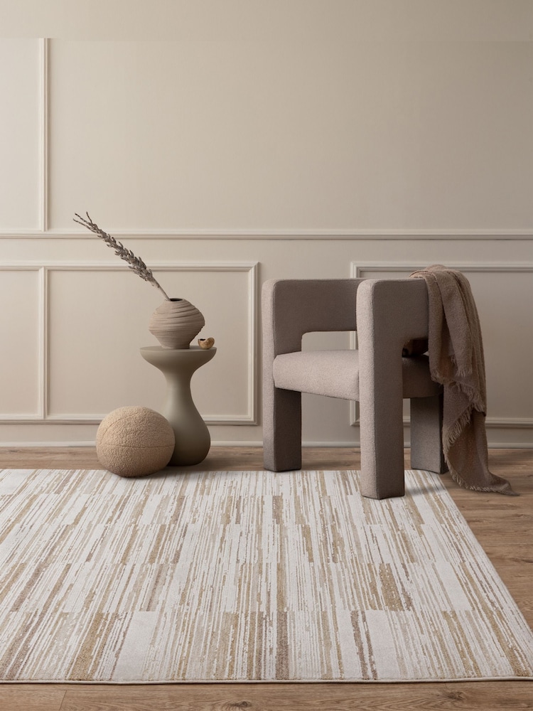 Asiatic Rugs Beige Anders Stripe Rug - Image 1 of 6