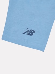 New Balance Blue Kids Fitness Centre Illustrated Graphic 100% Cotton T-Shirt - Image 4 of 4