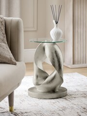 Silver Loop Side Table - Image 1 of 6