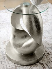Silver Loop Side Table - Image 2 of 6