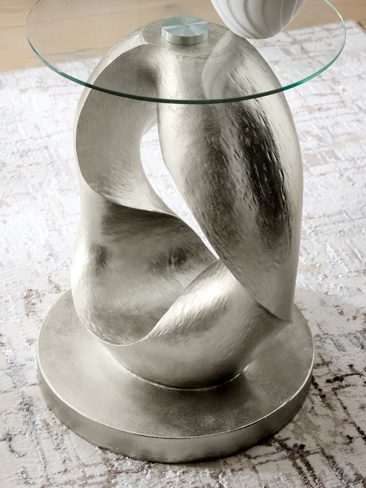 Silver Loop Side Table - Image 2 of 6