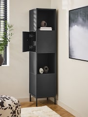 Black Marlow Oak Effect Corner Bookcase - Image 2 of 7