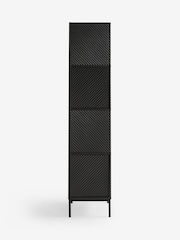 Black Marlow Oak Effect Corner Bookcase - Image 4 of 7