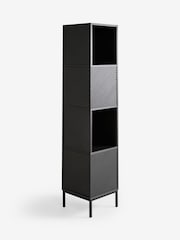 Black Marlow Oak Effect Corner Bookcase - Image 6 of 7