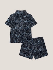 Monsoon Blue Sun Print Shirt and Shorts Set - Image 2 of 3