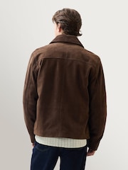 Percival Brown Prologue Suede Zip Jacket - Image 7 of 9