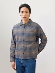 Percival Brown Luton Check Overshirt - Image 1 of 9