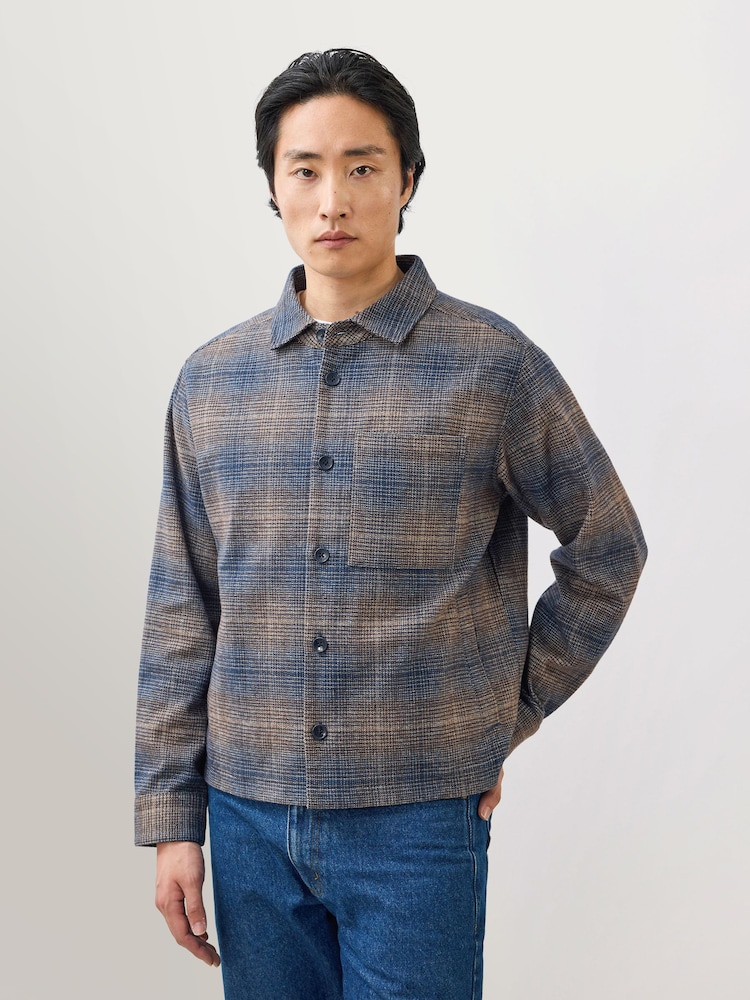 Percival Brown Luton Check Overshirt - Image 1 of 9