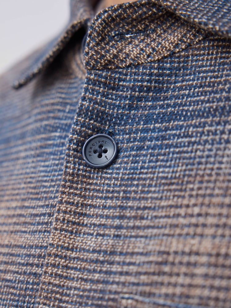 Percival Brown Luton Check Overshirt - Image 2 of 9