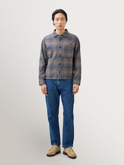 Percival Brown Luton Check Overshirt - Image 5 of 9