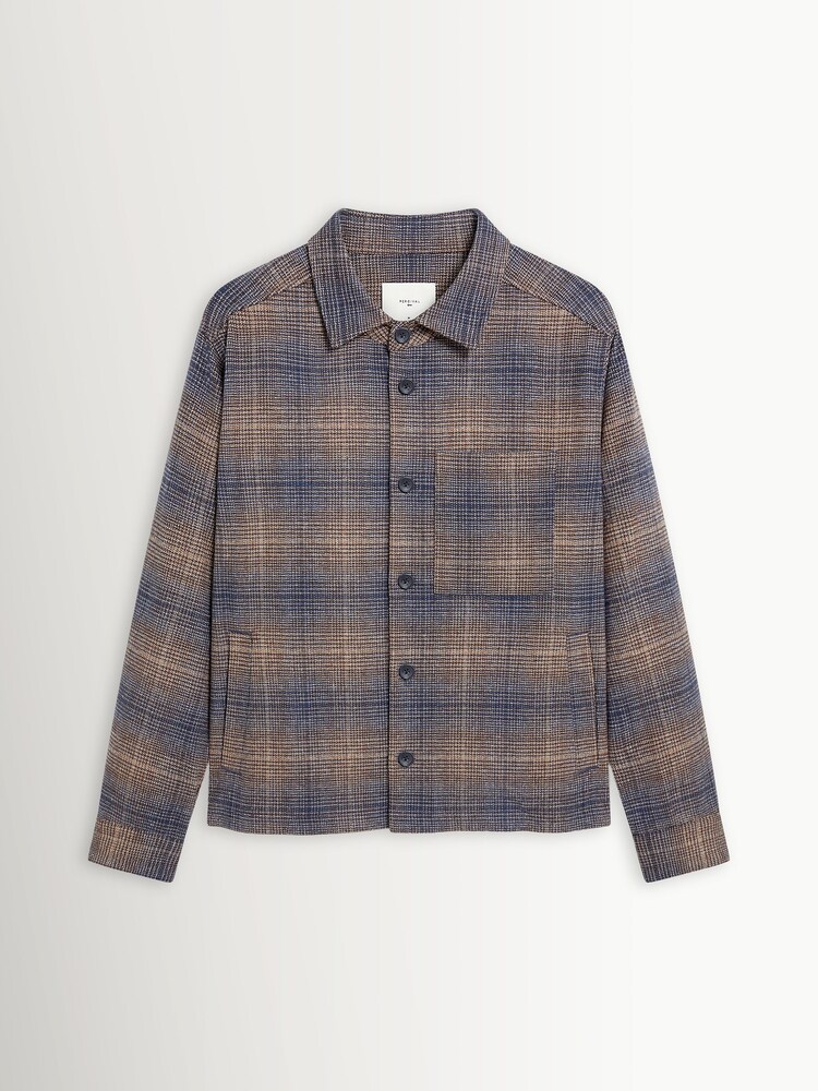 Percival Brown Luton Check Overshirt - Image 9 of 9