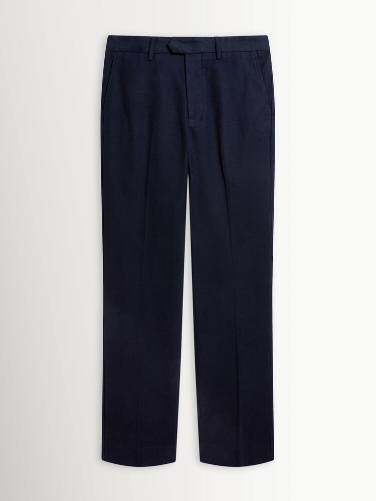 Percival Blue Tailored Moleskin Straight Leg Trousers - Image 6 of 6 Percival Blue Tailored Moleskin Straight Leg Trousers - Image 6 of 6