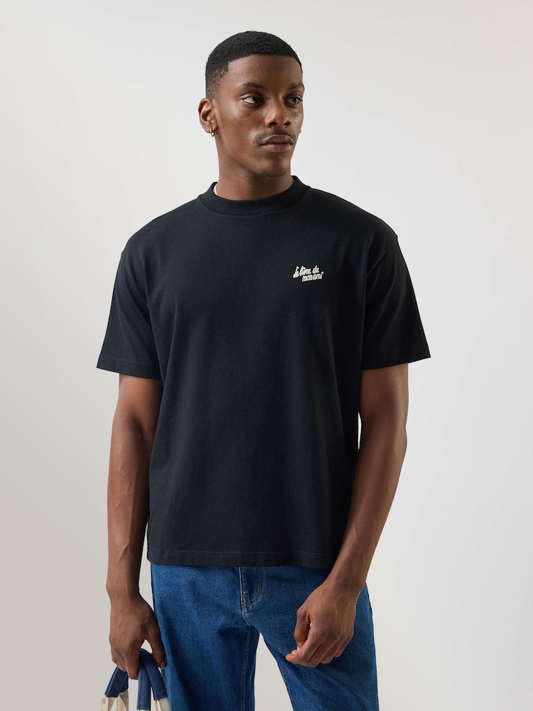Percival Black Le Livre De Mon Ami Oversized T-Shirt - Image 1 of 6