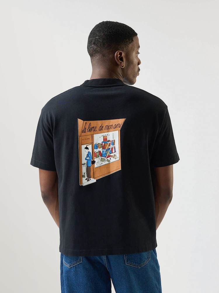 Percival Black Le Livre De Mon Ami Oversized T-Shirt - Image 1 of 6 Percival Black Le Livre De Mon Ami Oversized T-Shirt - Image 1 of 6