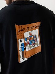 Percival Black Le Livre De Mon Ami Oversized T-Shirt - Image 4 of 6