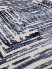 Blue Kuza Portrait Lustre Rug - Image 4 of 6