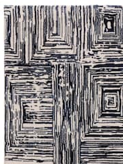 Blue Kuza Portrait Lustre Rug - Image 6 of 6