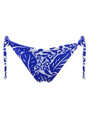Pour Moi Blue Tie Side Laguna Beach Reversible Bikini Bottom - Image 3 of 4