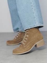 Moda in Pelle BEZZIE LACE UP LEATHER ANKLE BOOT - Image 1 of 4