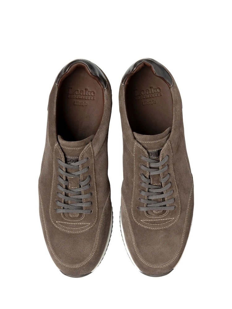 Loake Grey Suede Trainers - Image 3 of 3