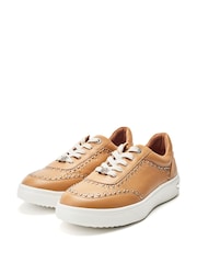 Moda in Pelle Bay Studded Chunky Sole Leather Trainers - Image 2 of 4